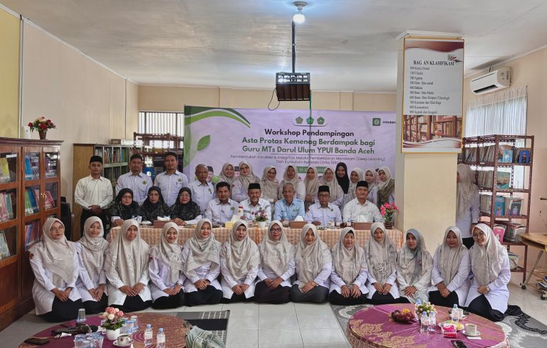 MTs Darul Ulum Gelar Workshop Perdana di Kota Banda Aceh terkait Asta Protas Kemenag Berdampak: Desain Pembelajaran Melalui Pembelajaran Mendalam (Deep Learning) dan Kurikulum Berbasis Cinta melalui Artificial Intelligence